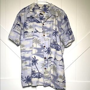Vintage high surf Hawaiian button down shirt XL
